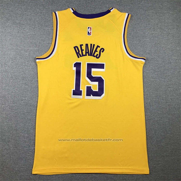 Maillot Los Angeles Lakers Austin Reaves #15 Icon 2022-23 Jaune